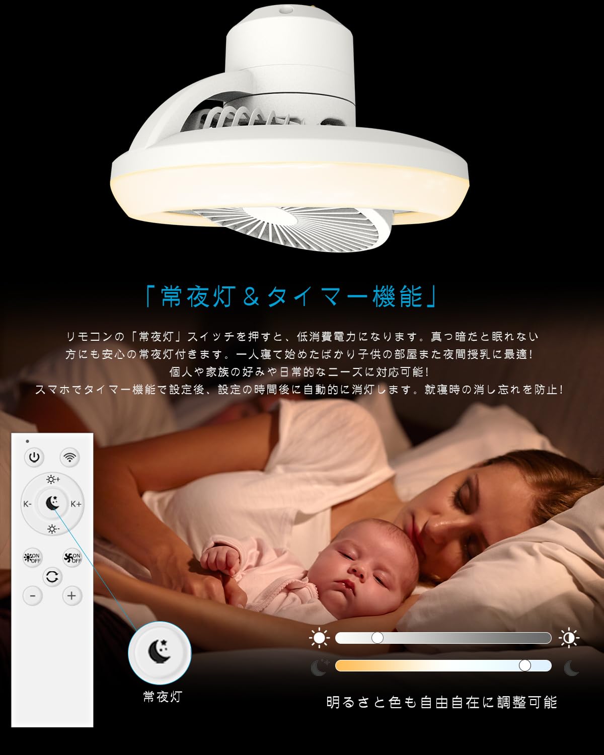 Amazon.co.jp : シーリングファンライト LED 6畳 8畳 小型 20W 4000lm